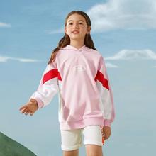 SKECHERS 斯凯奇 女中大童户外连帽卫衣