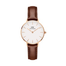 丹尼尔惠灵顿（DanielWellington）DW女表皮革表带28mm欧美简约风时尚石英表生日礼物DW00100231