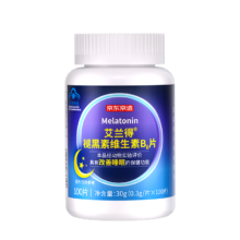京东京造 褪黑素维生素B6片100片 退黑素改善睡眠失眠成人男女中老年成人闪睡片晚安片