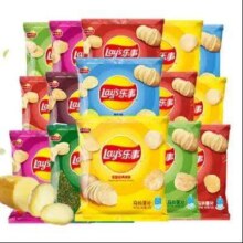 京东百亿补贴：乐事 薯片小包装多口味原切膨化食品整箱办公室零食 32包