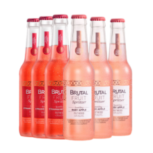 馥野百威 4度果酿起泡酒275ml*6瓶（苹果+草莓）