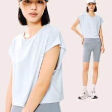 plus会员：网易严选  运动T恤男女情侣款云感速干短袖T恤  2件 多色可选