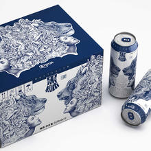 SNOWBEER 雪花 啤酒（Snowbeer） 黑狮白啤全麦芽酿造纯正艾尔工艺 500ml*12听