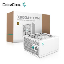 九州风神（DEEPCOOL)DQ850M-V3L白色金牌电源（全日系大电容/智慧启停/主动PFC/双CPU供电/全模组）