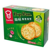嘉顿香葱薄脆饼干308g休闲食品葱香饼葱油咸味办公室零食代餐整盒