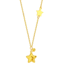 京东百亿补贴：CHJ JEWELLERY 潮宏基 高光金5G黄金项链女士足金套链 3.35g 链长约42cm+延长链