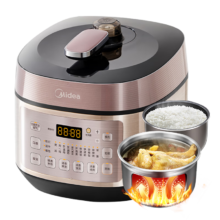 PLUS会员：Midea 美的 浓香系列 智能电压力锅 5L YL50P602+凑单品