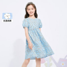 24日10点：巴拉巴拉 女童中大童连衣裙 复古轻薄