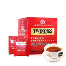 TWININGS 川宁 波兰进口 茶叶红茶茶包 英国川宁英式早餐红茶10片至26年12月 早餐红茶2g*10袋