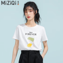 MIZIQI 米子旗 女2024新款纯棉短袖T恤