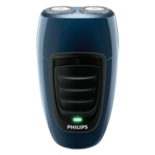 飞利浦（PHILIPS） 电动剃须刀男士刮胡刀 胡须刀进口浮动双刀头自动研磨【送男友送老公生日礼物】 PQ190/16蓝色-充电式* 普通装