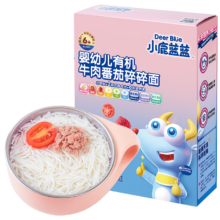 PLUS会员：Deer Blue 小鹿蓝蓝 婴儿辅食有机碎碎面 200g*2件