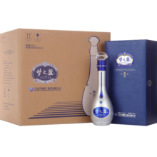 洋河梦之蓝M9 52度500mL 4瓶整箱装绵柔白酒（送手提袋）旗舰