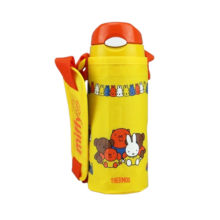 膳魔师（THERMOS）儿童保温杯 400ml 进口保温保冷吸管杯 水杯 FHL-400F 黄色米菲款