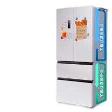 海信（Hisense）525升大容量白色法式冰箱 家用一级能效嵌入式 双系统循环风冷无霜节能省电净味矢量变频 以旧换新 BCD-525WNK1PU【羽砂白】