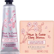 欧舒丹（L'OCCITANE）手皂樱花套装礼盒(护手霜30ml+香皂50g)滋养嫩肤沐浴皂男女送礼物