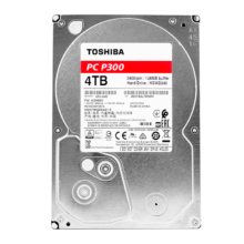 PLUS会员+百亿补贴: 东芝(TOSHIBA) 机械硬盘 4TB P300-办公家用硬盘(HDWD240)