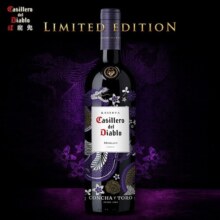 红魔鬼（Casillero del Diablo）干露尊龙梅洛红酒葡萄酒750ml*6整箱日常口粮酒智利原瓶进口