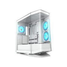 COUGAR 骨伽 星舰FV270 海景房机箱 白色（E-ATX主板/360水冷/420mm显卡/背插）