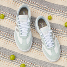 adidas「T头鞋」GRADAS复古休闲运动板鞋女子阿迪达斯官方轻运动 白/浅蓝/银 36(220mm)