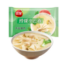三全  荠菜猪肉玲珑小云吞 内含高汤料包 300g 拍8件