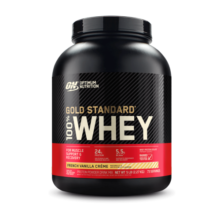 ON金标乳清蛋白粉5磅2270g 香草味 77%高蛋白 分离乳清为主 运动健身增肌 补充蛋白质氨基酸营养粉