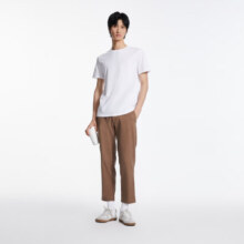 plus会员、概率券：杰克·琼斯（JACK&JONES）纯棉白T 休闲短袖 224201279 A06 本白色