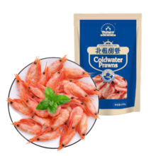 仁豪水产 熟冻北极甜虾 净重500g 60-85只/袋 即食冰虾 23年新货
