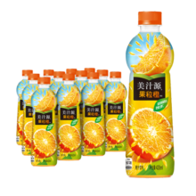 可口可乐（Coca-Cola）美汁源果粒橙 果味果汁 橙汁饮料整箱装 可口可乐出品 果粒橙450ml*12瓶
