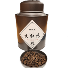 瑞锦成福建大红袍茶叶年货茶礼武夷山岩茶闽北乌龙花香大红袍散茶铁罐装 单罐配礼袋200克*1罐