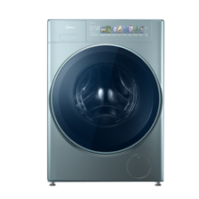 美的（Midea）洗烘套装10公斤滚筒洗衣机全自动+热泵烘干机元气轻氧草本除菌回南天除潮超薄全嵌大筒 MG100LAIR+MH100IAIR3