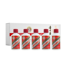 茅台（MOUTAI）飞天 53度 酱香型白酒 50ml*5瓶 白色条盒装