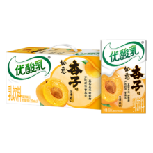 PLUS会员：伊利 如意杏子优酸乳饮料 250ml*24盒 礼盒装