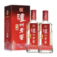 LUZHOULAOJIAO 泸州老窖 头曲 52度 浓香型白酒 2015年 500mlx2瓶