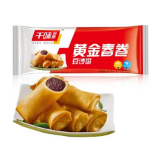 需首购、PLUS会员: 千味央厨 黄金春卷 豆沙馅 260g 16个