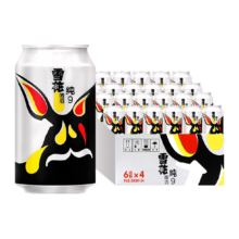 88VIP、需福袋：Snowbeer 雪花啤酒 9度 纯9 清爽啤酒 330ml*24听