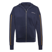 Reebok锐步官方女子ZIP经典简约训练健身运动经典复古连帽夹克 GS9344-藏青 2XS(150/76A)