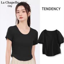 La Chapelle City 女士圆领短袖T恤 hyj20240228jd27