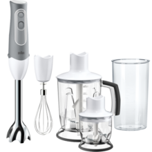 博朗(Braun) MQ545进口手持式搅拌机 多功能家用电动料理棒 婴儿辅食机 白色 高性能轻音马达