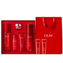 plus会员：玉兰油（OLAY）大红瓶胜肽精华水乳套装紧致补水保湿抗皱护肤品礼盒*2件+赠品