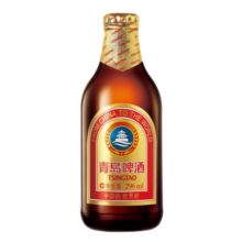 青岛啤酒 小棕金整箱无菌低温酿造 296mL 24瓶