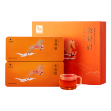 plus会员：八马茶业 特级 武夷山红茶 金骏眉 礼盒装320g*2件