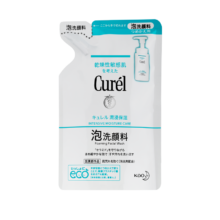 京东百亿补贴、plus会员、再降价:珂润（Curel）润浸保湿泡沫洁面替换装130ml敏感肌适用洗面奶生日礼物送女友