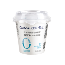 plus会员：卡士CLASSY·KISS 风味发酵乳 原味110g*18杯