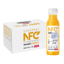 农夫山泉 NFC果汁饮料 100%NFC芒果混合汁300ml*24瓶 整箱装