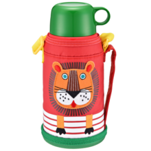 虎牌（TIGER）儿童保温杯卡通学生便携带杯套水杯子MBJ-C06C-EL小狮子600ml