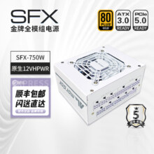 Almordor  金牌SFX全模组电源 台式机箱适用(智能温控/迷你小尺寸) 白色SFX750 (ATX3.0 16pin)