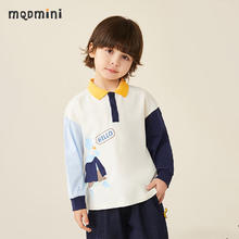 MQDMINI 马骑顿童装儿童长袖T恤男童polo衫中小童外出服 小王子深蓝 120