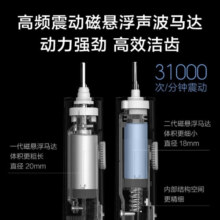 小米（MI）米家电动牙刷T300 家用充电式声波牙刷高频振动无锈金属牙刷头Type-C充电情侣成人款 米家声波电动牙刷T300