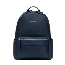 新秀丽（Samsonite）双肩包电脑包13英寸女背包学生书包通勤商务休闲旅行 TQ4 海军蓝